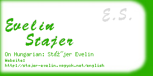 evelin stajer business card